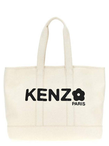 Tote Bag FE68SA911F3603 White Black - KENZO - BALAAN 1