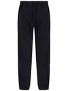 Drawstring Fleece Track Pants Black - MONCLER - BALAAN 4