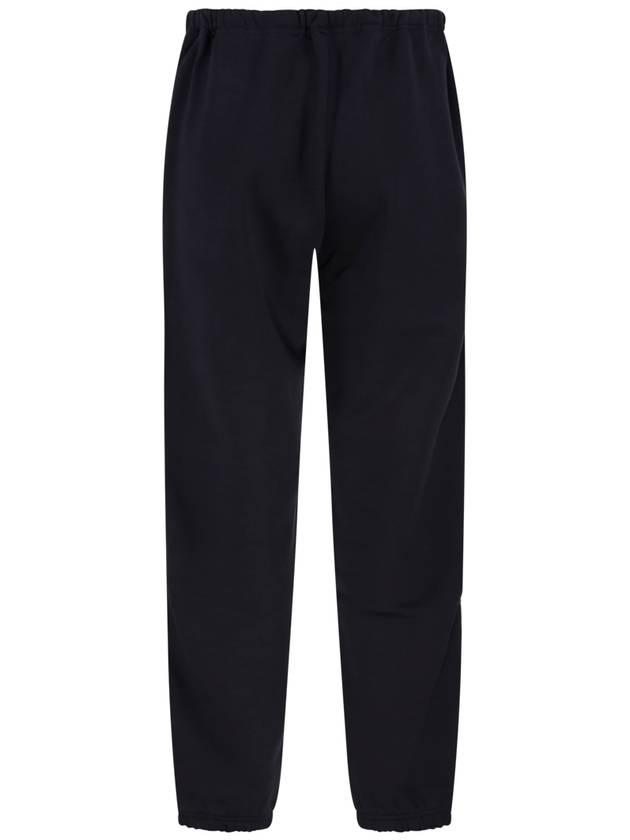 Drawstring Fleece Track Pants Black - MONCLER - BALAAN 4