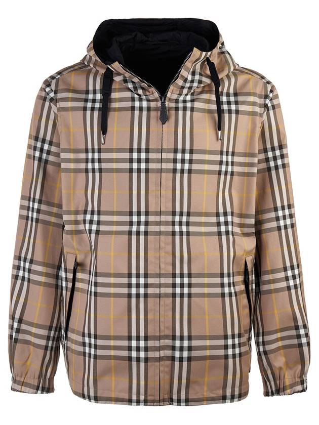 Vintage Check Reversible Hooded Jacket Beige - BURBERRY - BALAAN 3