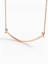 T Smile Pendant Large Necklace Rose Gold 33637152 - TIFFANY & CO. - BALAAN 7