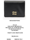 gold logo leather wallet - MIU MIU - BALAAN 4