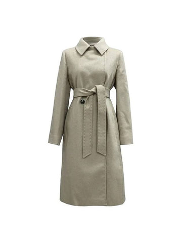 Bcollag Cashmere Double Coat Ivory - MAX MARA - BALAAN 1