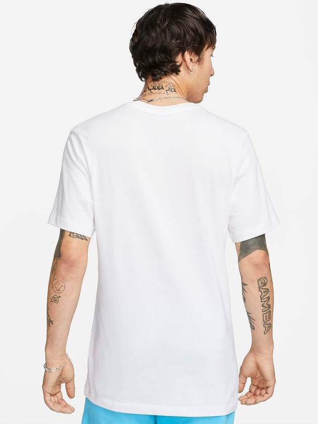 Sportswear Logo Print Club Short Sleeve T-Shirt White - NIKE - BALAAN 3