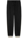 Cotton Jersey Track Pants Black - GUCCI - BALAAN 2