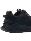 Light Suede Runner Low Top Sneakers Black - MONCLER - BALAAN 11