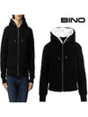 Classic Bunny 3 White Lining Zip Up Hoodie Black - MOOSE KNUCKLES - BALAAN 2