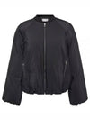 Technical Cotton Padded Bomber Jacket Black - LOEWE - BALAAN 2