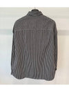 Stripe Cotton Long Sleeve Shirt Grey - DICKIES - BALAAN 3
