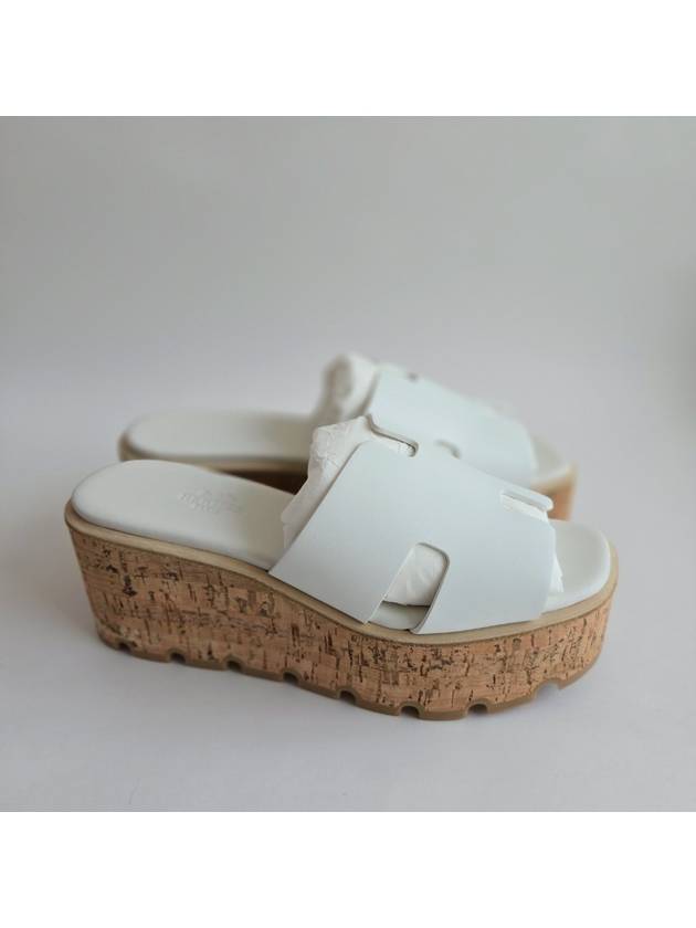 Eze 30 Calfskin Sandals White - HERMES - BALAAN 3