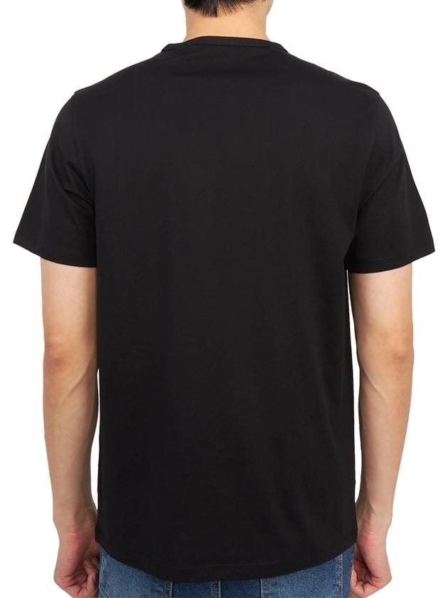 Precise Luxe Cotton Jersey Short Sleeve T-Shirt Black - THEORY - BALAAN 5