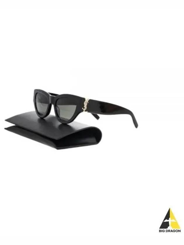 Eyewear Monogram Temple Cat Eye Sunglasses Black - SAINT LAURENT - BALAAN 2