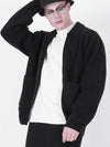 Heavy Knit Two way Zip up Black - CHANCE'S NOI - BALAAN 1