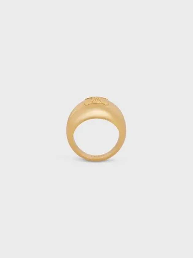 Triomphe Ring in Brass with Gold Finish - CELINE - BALAAN 2