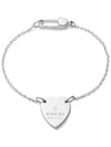 Trademark Heart Pendant Bracelet YBA223513001 Silver - GUCCI - BALAAN 3