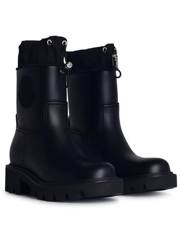 Moncler 'Kickstream' Black Leather Blend Desert Boots - MONCLER - BALAAN 2