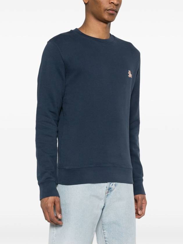 Fox Head Patch Regular Sweatshirt Midnight Blue - MAISON KITSUNE - BALAAN 4