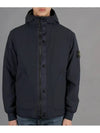 Soft Shell-R E.Dye Pure Insulation Technology Recycled Polyester Primaloft Hooded Jacket Navy - STONE ISLAND - BALAAN 2