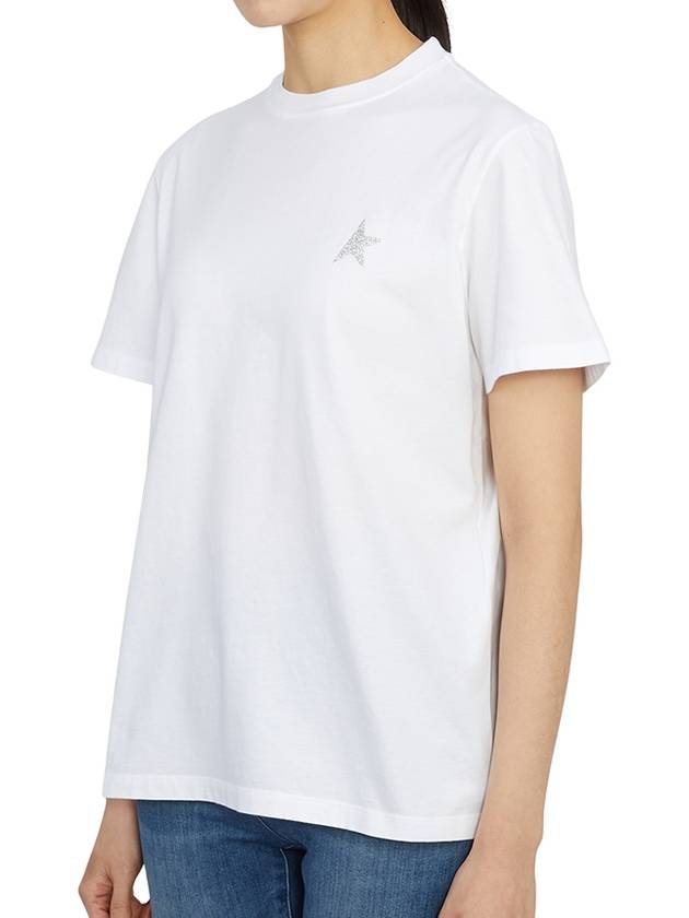 Star Printing Short Sleeve T-Shirt White - GOLDEN GOOSE - BALAAN 3