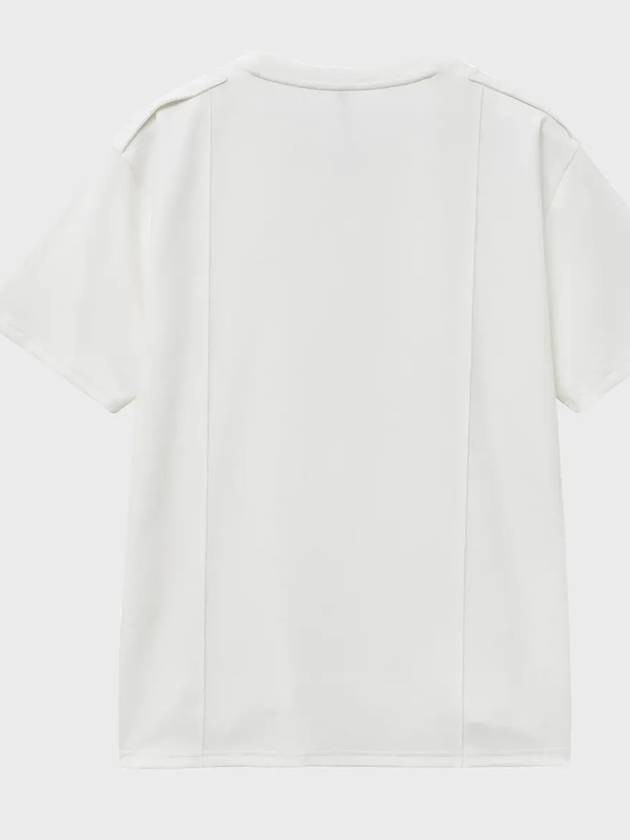 pintuck half t shirt white - NOIRER - BALAAN 4