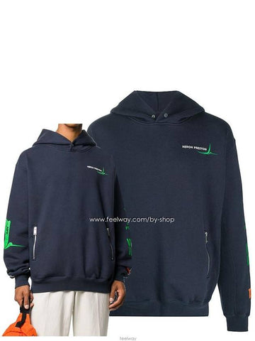 Heron front zipper hood HMBB013F20JER001 - HERON PRESTON - BALAAN 1