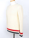 RWB striped boat neck pullover knit 38 - THOM BROWNE - BALAAN 6