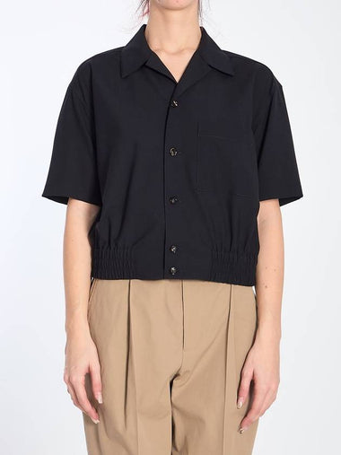 Fine Wool Crop Shirt - BOTTEGA VENETA - BALAAN 1