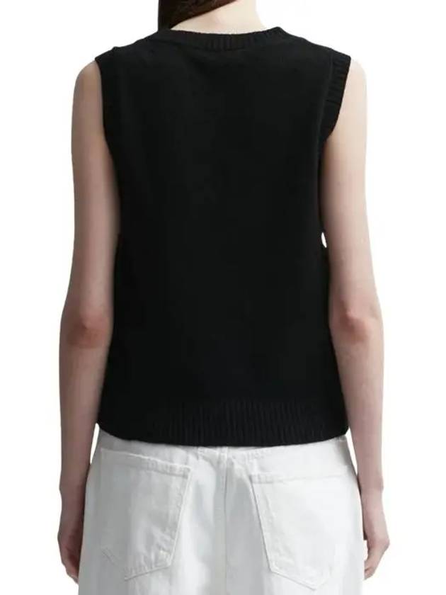 Logo wool knit vest K2091 099 - GANNI - BALAAN 4