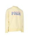 Logo Flames Vint Crew Sweatshirt Yellow - PALM ANGELS - BALAAN 2