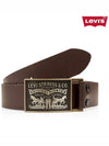 Buckle Leather Belt Brown - LEVI'S - BALAAN 2