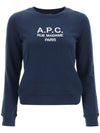 Women's Tina Logo Sweat Sweatshirt Navy - A.P.C. - BALAAN 2