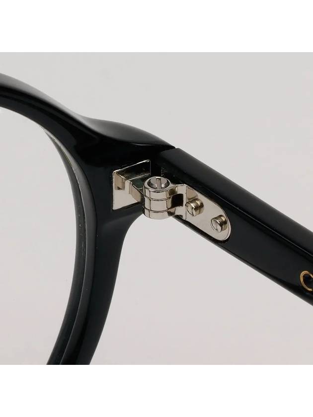 Eyewear Logo Round Eyeglasses Shiny Black - CELINE - BALAAN 7