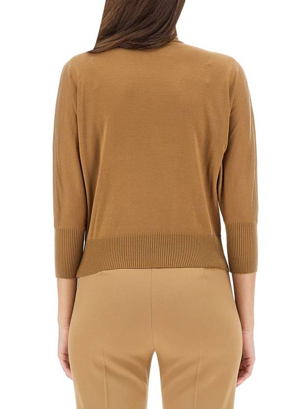 Women's Talea Virgin Wool Turtleneck Brown - MAX MARA - BALAAN 4