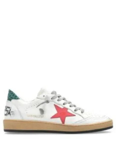 Ball Star Low Top Sneakers Red White - GOLDEN GOOSE - BALAAN 2