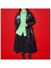 Coated Oversized Trench Coat Black - RAWMANTICS - BALAAN 1