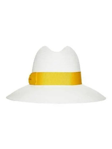 Borsalino Women s Straw Fedora Hat Yellow 231979 - BORSALINO - BALAAN 1