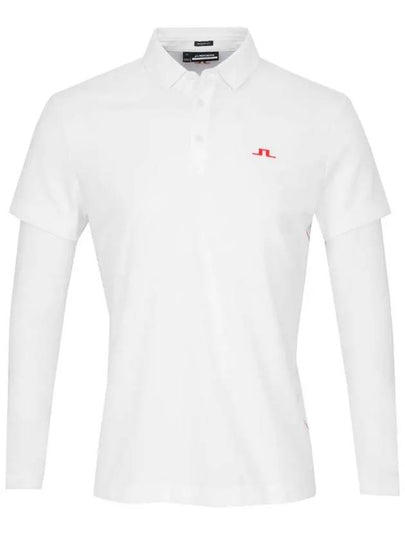 Liam Regular Fit Long Sleeve Polo Shirt White - J.LINDEBERG - BALAAN 2