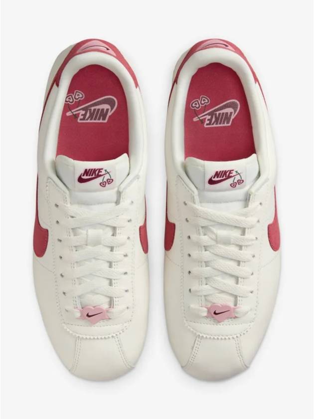 Cortez Valentine's Day Low Top Sneakers White Pink - NIKE - BALAAN 5