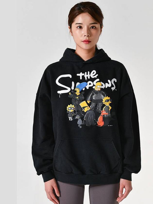 The Simpsons Hooded Top Black - BALENCIAGA - BALAAN 2