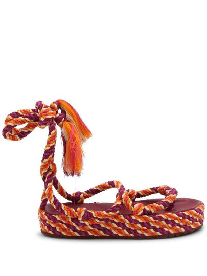 Women's Erol Rope Anklet Sandals Orange - ISABEL MARANT - BALAAN 2