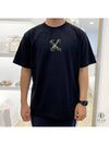 Splash Arrow Slim Short Sleeve T-Shirt Black Beige - OFF WHITE - BALAAN 2