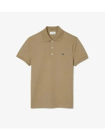 Men s Slim Fit Basic Polo Beige - LACOSTE - BALAAN 1