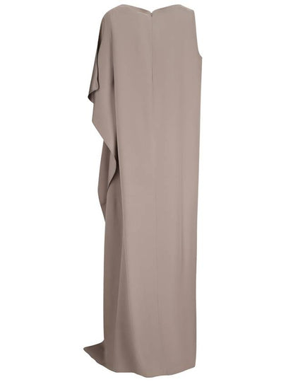 LONG BORA DRESS IN SILK WITH RUFFLES - MAX MARA - BALAAN 2