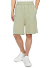 De Coeur Cotton Track Shorts Khaki - AMI - BALAAN 5