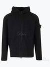 Wool Hooded Jacket Black - STONE ISLAND - BALAAN 2