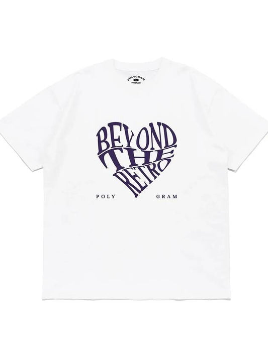 RETRO HEART T SHIRTS WHITE - POLYGRAM - BALAAN 2