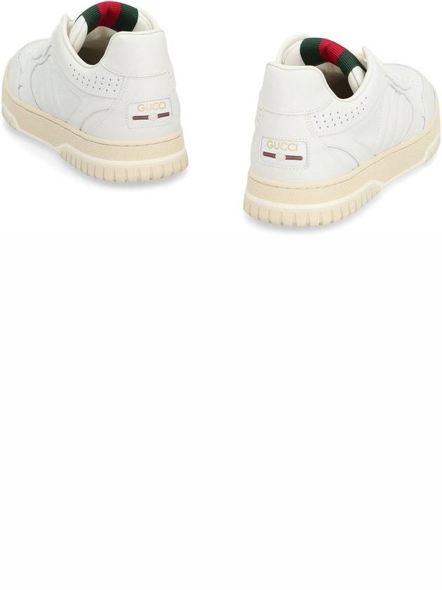 Re Web Leather Low Top Sneakers White - GUCCI - BALAAN 5