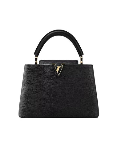 Capucines BB Taurillon Leather Strap Cross Bag Black - LOUIS VUITTON - BALAAN 1