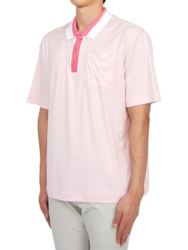 Golf wear men s collar short sleeve t shirt GMJT08408 S189 - J.LINDEBERG - BALAAN 3