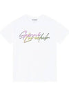 Love Print Cotton Short Sleeve T-Shirt White - GANNI - BALAAN 2